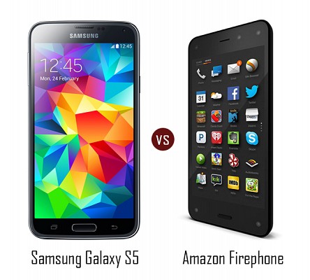 Amazon Firephone vs. Samsung Galaxy S5